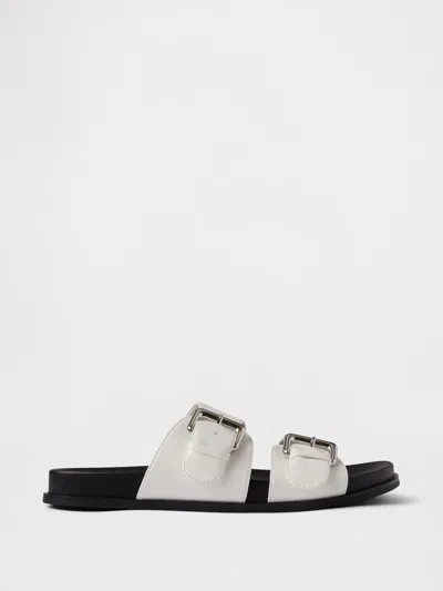 Gap Double Buckle Sandals In Off White