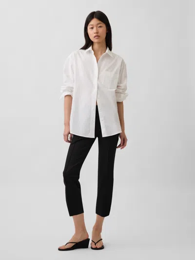 Gap Double Knit Easy Capris In Black