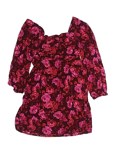 Pre-owned Gap Kids' Dress In Burgundy