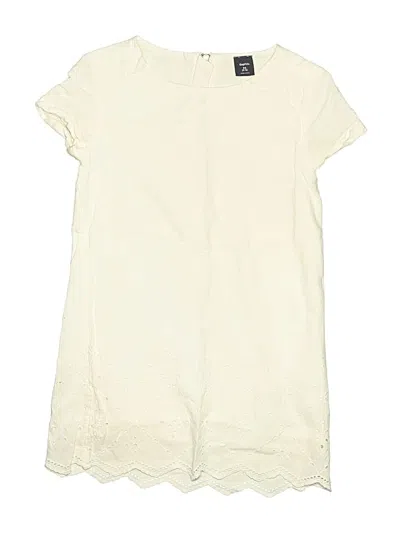 Pre-owned Gap Kids' Dress In White