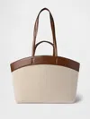 Gap East-west Canvas Tote Bag In Root Brown