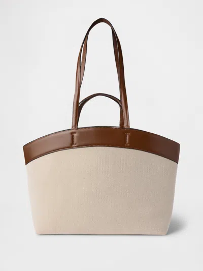 Gap East-west Canvas Tote Bag In Root Brown