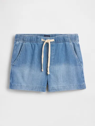 Gap Easy Denim Shorts In Purple