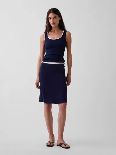 Gap Easy Knee-length Skirt In Navy Blue Uniform