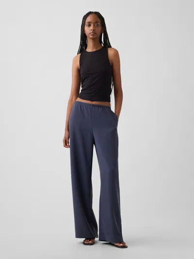 Gap Easy Wide-leg Pants In Blue Slate