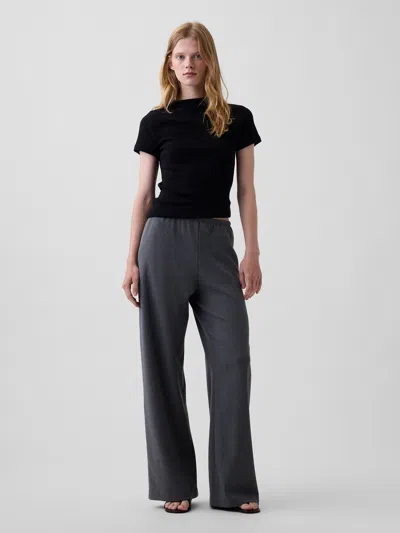 Gap Easy Wide-leg Pants In Dark Grey