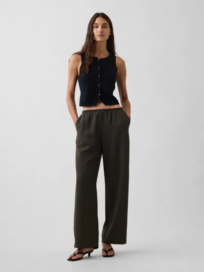 Gap Easy Wide-leg Pants In Deep Woods Green