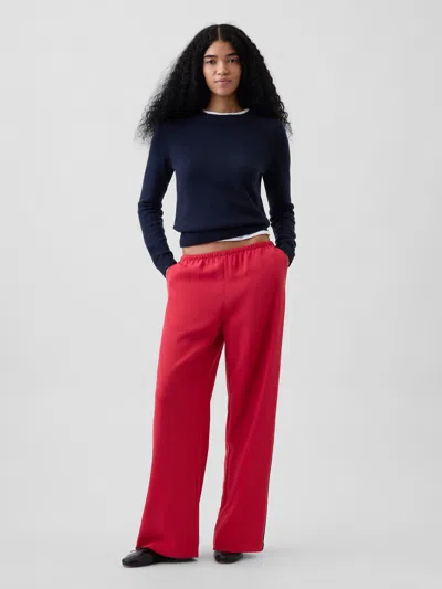 Gap Easy Wide-leg Pants In Red