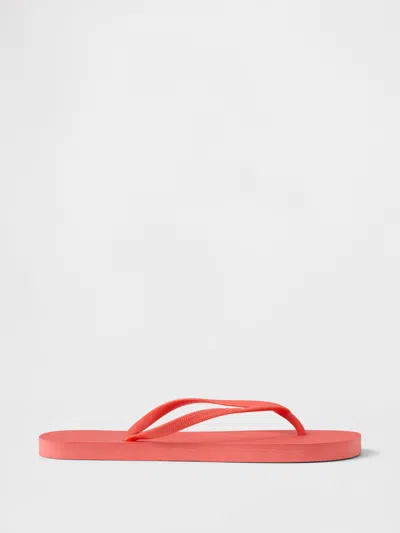 Gap Eva Flip Flops In Neon Hot Lava Red