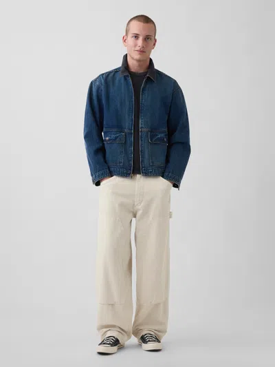 Gap Extra Baggy Double-knee Carpenter Jeans In Neutral