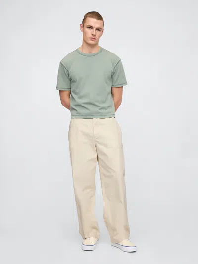 Gap Extra Baggy Khakis In Beige