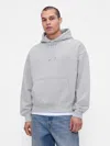 Gap Extra Heavyweight French Terry Hoodie In Gray