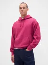 Gap Extra Heavyweight French Terry Hoodie In Pink