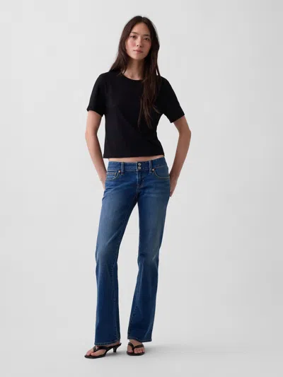 Gap Extra Low Rise Long & Lean Jeans In Medium Wash