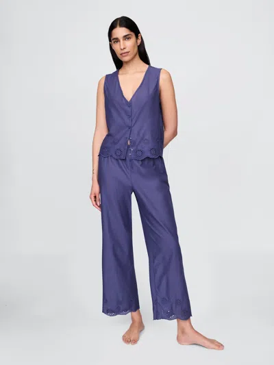 Gap Eyelet Hem Pj Pants