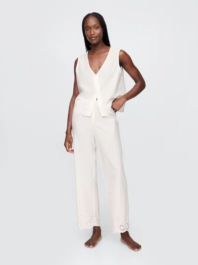 Gap Eyelet Hem Pj Pants