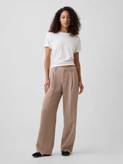 Gap Factory 100% Recycled Easy Crepe Trousers In Warm Golden Brown