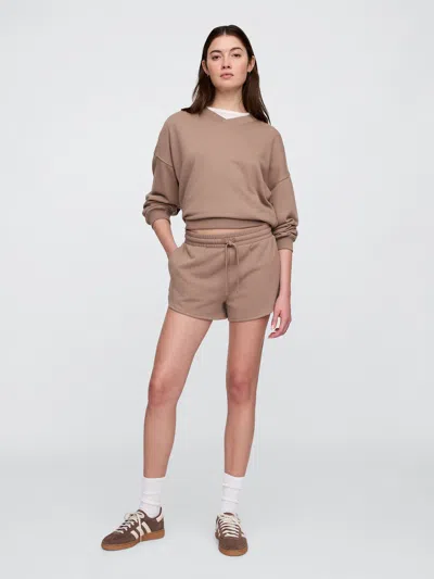 Gap Factory 3" Pull-on French Terry Shorts In Brown