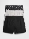 Gap Factory 4" Boxers (3-pack) In Black