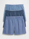 Gap Factory 4" Boxers (3-pack) In Blue