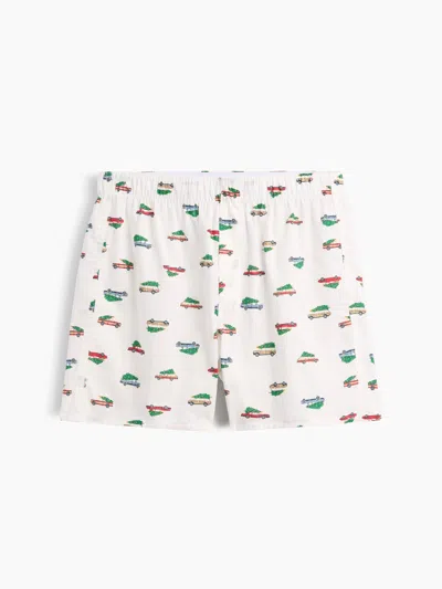 Gap Factory 4" Boxers In Christmas Tree Cars