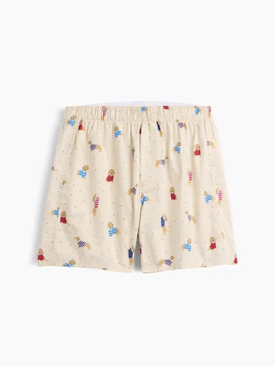 Gap Factory 4" Boxers In Dog Beige Multi