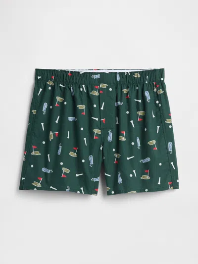 Gap Factory 4" Boxers In Green