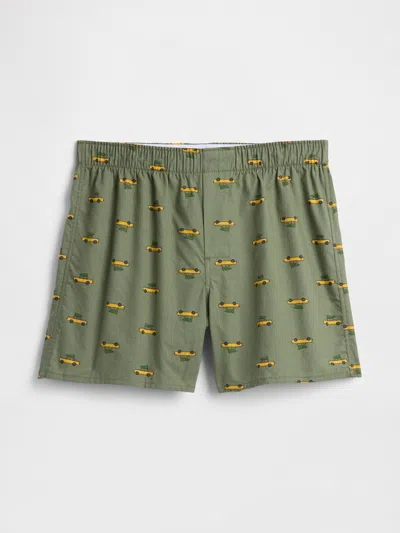 Gap Factory 4" Boxers In Green