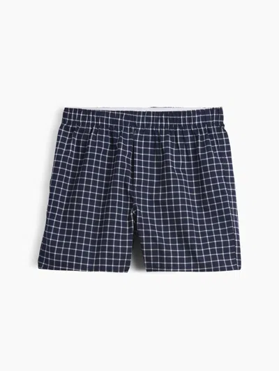 Gap Factory 4" Boxers In Navy Plaid