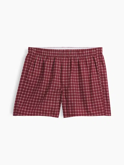 Gap Factory 4" Boxers In Red Plaid