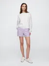 Gap Factory 4" High Rise Supersoft Denim Utility Shorts In Purple