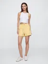 Gap Factory 4" High Rise Supersoft Denim Utility Shorts In Yellow