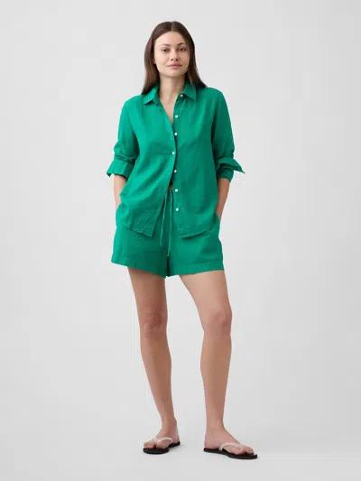 Gap Factory 4" Pull-on Linen-blend Shorts