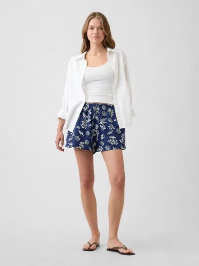 Gap Factory 4" Pull-on Linen-blend Shorts