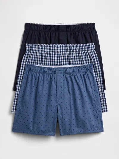 Gap Factory 4" Relaxed Boxers (3-pack) In Multi