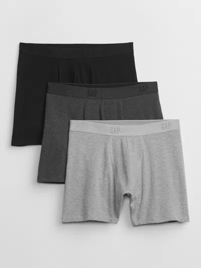 Gap Factory 5" Boxer Briefs (3-pack) In Black