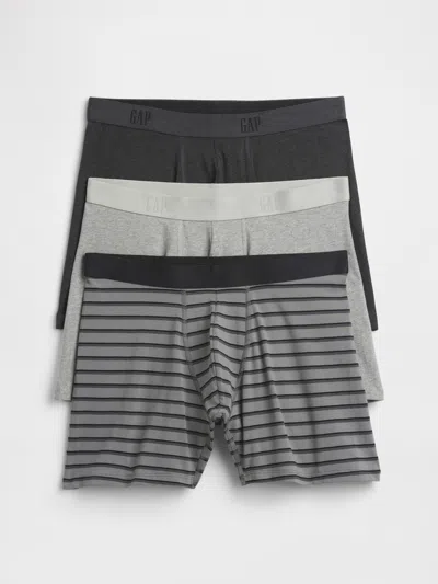 Gap Factory 5" Boxer Briefs (3-pack) In Gray