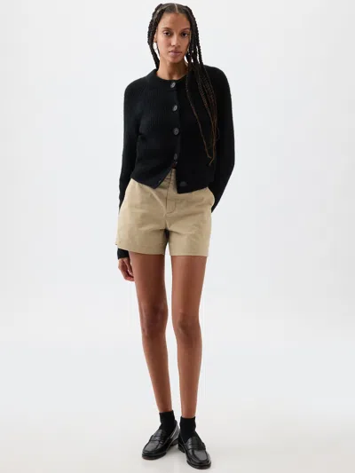 Gap Factory 5" Mid Rise Downtown Khaki Shorts In Brown