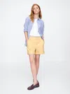 Gap Factory 5" Mid Rise Downtown Khaki Shorts In Yellow