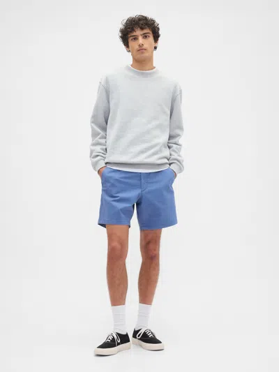 Gap Factory 7" Essential Khaki Shorts In Blue