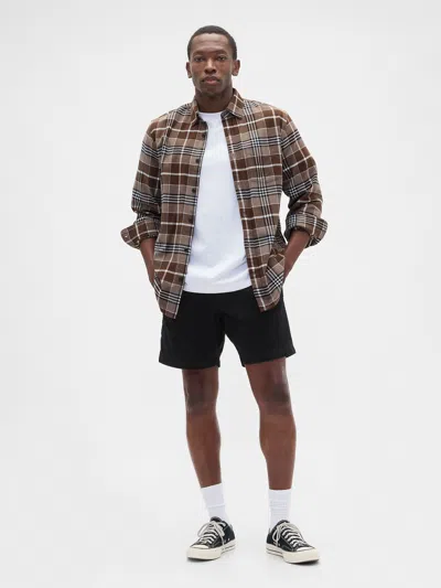 Gap Factory 7" Essential Khaki Shorts In Brown