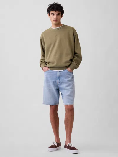 Gap Factory 9" Supersoft Loose Denim Shorts In Blue