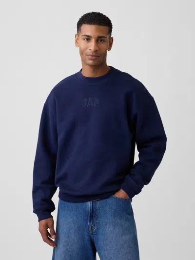 Gap Factory Adult Relaxed Gap Mini-logo Sweatshirt In Blue
