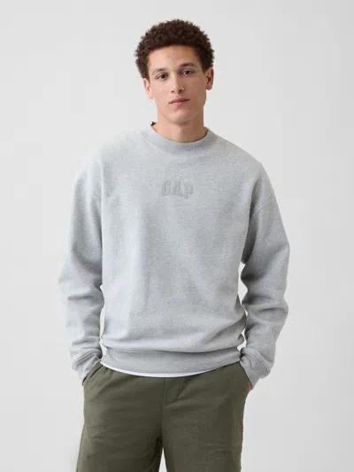 Gap Factory Adult Relaxed Gap Mini-logo Sweatshirt In Gray