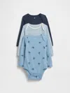 Gap Factory Baby Bodysuit (3-pack) In Blue