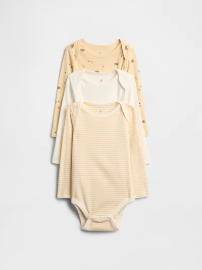 Gap Factory Baby Bodysuit (3-pack) In Gold