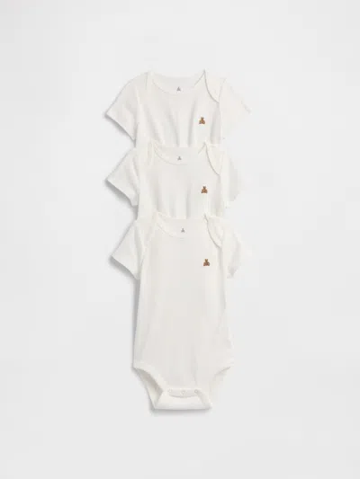 Gap Factory Baby Bodysuit (3-pack) In White