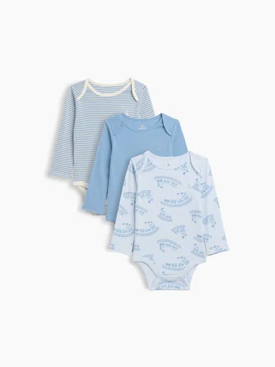 Gap Factory Baby Bodysuit (3-pack) In Blue