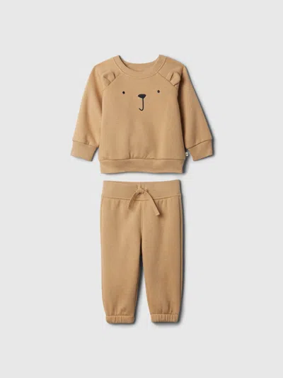 Gap Factory Baby Brannan Bear Two-piece Outfit Set In Brown
