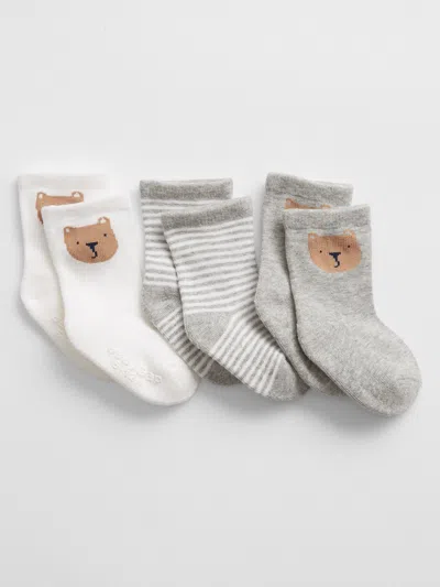 Gap Factory Baby Brannan Crew Socks (3-pack) In Green